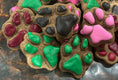 Load image into Gallery viewer, Organic Peanut Butter Frosted Paw Dog Treat