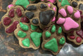 Load image into Gallery viewer, Organic Peanut Butter Frosted Paw Dog Treat