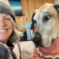 Load image into Gallery viewer, Peach Fairisle Dog Sweater