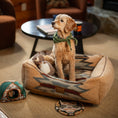 Load image into Gallery viewer, Pendleton Berber Kuddler - Bolster Dog Bed - Wyeth Trail Wheat - Medium