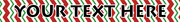 Personalized Peppermint Stick Chevron Stripes Dog Collar