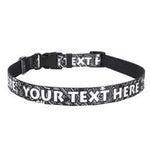 Personalized Bandana Black Dog Collar