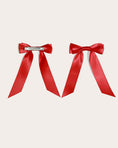 Load image into Gallery viewer, Petite Bow Clips - Cherry