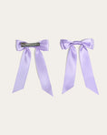 Load image into Gallery viewer, Petite Bow Clips - Lilac