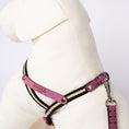 Load image into Gallery viewer, Nubuck Fuchsia Dog Harness