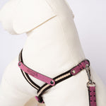 Nubuck Fuchsia Dog Harness