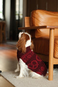 Load image into Gallery viewer, Pretzel Pet Sweater - Burgundy Red