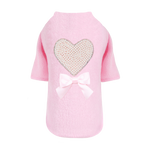 Pearl Heart Dog Sweater