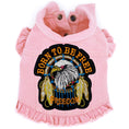 Load image into Gallery viewer, Born to be Free - Denim Dog Jacket alternate view
