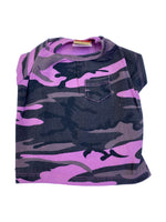 Pink Camo Tee with Pocket