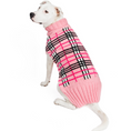 Load image into Gallery viewer, Derby Pink Plaid Dog Sweater