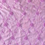 Blanket, Embroidered Roses in Pale Pink