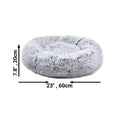 Load image into Gallery viewer, Mr. Peanut's 28" OrthoPlush® Pet Bed - Snowflake White Two Tone