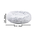 Load image into Gallery viewer, Mr. Peanut's 28" OrthoPlush® Pet Bed - Snowflake White Two Tone