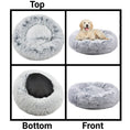 Load image into Gallery viewer, Mr. Peanut's 28" OrthoPlush® Pet Bed - Snowflake White Two Tone