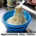 Load image into Gallery viewer, Mr. Peanut's 30oz Collapsible Silicone Camping Bowl with Lid & Foldable Fork