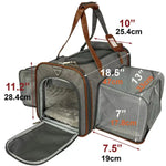 Mr. Peanut's Gold Series Standard Size Airline Compliant Double Expandable Pet Carrier