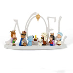 Kurt Adler 10-Inch Battery-Operated LED Peanuts Lighted Nativity Scene