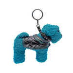 Custom fabric dog keychain charm