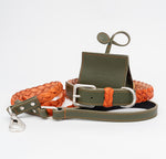 Dog Poop Bag Holder Green/Orange
