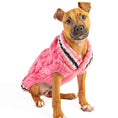 Load image into Gallery viewer, Preppy Pink Cable Knit Dog Sweater