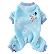 Snow Man Onesie Dog PJs