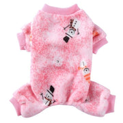 Snow Man Onesie Dog PJs