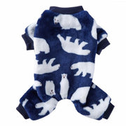 Polar Bear Onesie Dog PJs