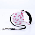 Load image into Gallery viewer, Pink Paws Retractable Dog Leash