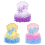Floral Bubble Tutu Dog Party Dress