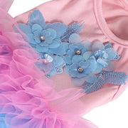 Floral Bubble Tutu Dog Party Dress