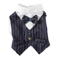 Load image into Gallery viewer, Pinstripe Dog Suit Vest Set - Southlake Paws