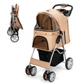 Load image into Gallery viewer, Foldable Pet Stroller 4-Wheel Travel Carrier