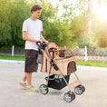Load image into Gallery viewer, Foldable Pet Stroller 4-Wheel Travel Carrier