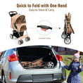 Load image into Gallery viewer, Foldable Pet Stroller 4-Wheel Travel Carrier