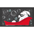 Load image into Gallery viewer, Happy Dog In A Tub Sink Bathing Mat by Dog Fashion Spa