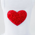 Load image into Gallery viewer, Hello Doggie Pink Puff Heart Dog Satin Cotton Dress