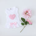 Load image into Gallery viewer, Pink Puff Heart Dog Dress