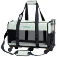 Load image into Gallery viewer, Quilted Chariot Pet Carrier With Removable Wheels and Telescopic Handle