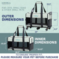 Load image into Gallery viewer, Quilted Chariot Pet Carrier With Removable Wheels and Telescopic Handle