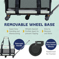 Load image into Gallery viewer, Quilted Chariot Pet Carrier With Removable Wheels and Telescopic Handle