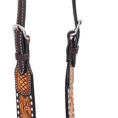 Load image into Gallery viewer, Rafter T Tooled Sunflower with Buckstitch One Ear Headstall