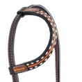 Load image into Gallery viewer, Rafter T Tooled Sunflower with Buckstitch One Ear Headstall