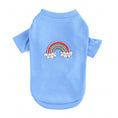 Load image into Gallery viewer, Rainbow Dog Tee Cotton Crystal Tees - Designer Dog Clothes from Southlake Paws