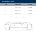 Load image into Gallery viewer, Rectangle Orthopedic Foam Pet Couch