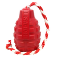 Load image into Gallery viewer, USA-K9 Grenade Shaped Durable Rubber Chew Toy, Treat Dispenser, Reward Toy, Tug Toy, and Retrieving Toy