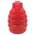 Load image into Gallery viewer, Grenade Shaped eDispenser Durable Dog Chew Toy & Treat Dispenser - Red & Blue