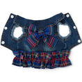 Load image into Gallery viewer, Red/Blue Plaid Ruffle Vest