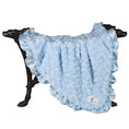 Load image into Gallery viewer, Baby Ruffle Dog (Blue) Satin Silk Handmade blanket - Luxury Dog Bed from Southlake Paws