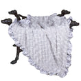Load image into Gallery viewer, Baby Ruffle Dog (Silver) Satin Silk Handmade blanket - Luxury Dog Bed from Southlake Paws